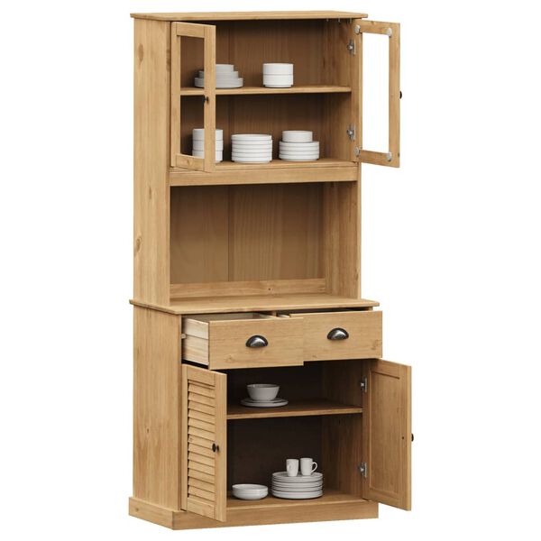 vidaXL Highboard VIGO 78x40x175 cm Solid Wood Pine