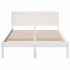 vidaXL Bed Frame White 120 x 190 cm Solid Pine wood