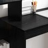 vidaXL Desk with Shelf Black oak 100 x 40 x 90 cm Engineered wood