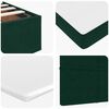 vidaXL Ottoman Bed with Mattresses Dark Green 140x190cm Velvet