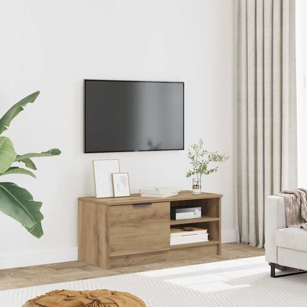 vidaXL TV Cabinet Artisan Oak 80x35x36.5 cm Engineered Wood