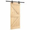 vidaXL Sliding Door 85 x 210 cm Solid Pine Wood (Untreated)