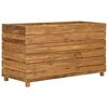 vidaXL Raised Bed 100x40x55 cm Recycled Teak Wood and Steel