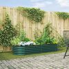vidaXL Garden Raised Bed Green 240 x 80 x 44 cm Steel