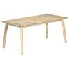 vidaXL Dining Table 180x90x76 cm Solid Mango Wood