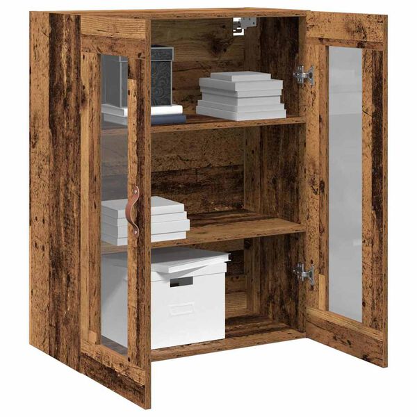 vidaXL Wall Cabinet Old Wood 69.5 x 34 x 90 cm Engineered Wood
