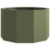 vidaXL Planter Olive Green 60 x 60 x 35 cm Steel