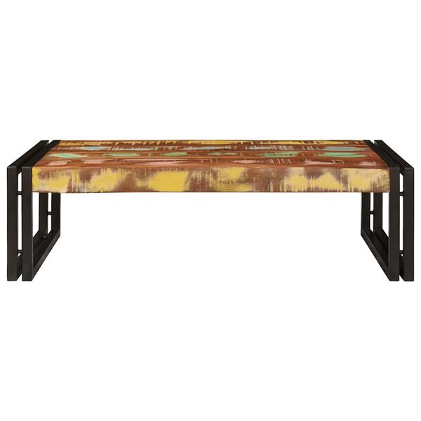 vidaXL Bathroom Shelf Multicolour 80 x 50 x 23 cm Solid Reclaimed Wood