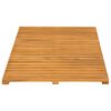 vidaXL Bath Mat Plain Brown 80 x 50 cm Wood