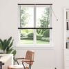 vidaXL Window Blind with Curtains Manual Black Aluminium