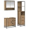 vidaXL Bathroom Furniture Set 3 pcs Artisan Oak Engineered Wood