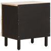 vidaXL Bedside Cabinet 2 pcs White 40 x 33 x 46 cm Solid Mango Wood
