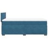 vidaXL Box Spring Bed with Mattress Dark Blue 90x200 cm Velvet