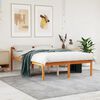 vidaXL Senior Bed without Mattress Wax Brown 140x200 cm Solid Wood Pine