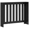 vidaXL Radiator Cover Black Oak 104 x 20 x 82 cm Engineered Wood