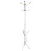 vidaXL Coat Stand White 176 cm Powder-coated Iron