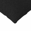 vidaXL Sofa Pillows 2 pcs Black 200 x 40 cm Fabric