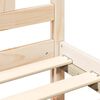 vidaXL Bed Frame without Mattress Double Solid Wood Pine