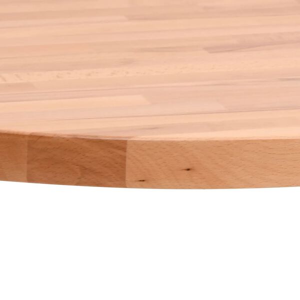 vidaXL Table Top &Oslash;60x4 cm Round Solid Wood Beech