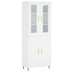 vidaXL Highboard White 69.5x34x180 cm Engineered Wood