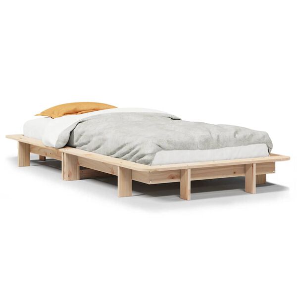 vidaXL Bed Frame without Mattress 90x200 cm Solid Wood Pine