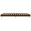 vidaXL Bed Frame without Mattress Brown Oak 140x200 cm Engineered Wood