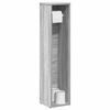 vidaXL Bathroom Cabinet with Roll Holder Grey Sonoma 20.5x20x90 cm