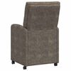 vidaXL Dining Chairs with Wheels 2 pcs Dark grey 58 x 67 x 97 cm