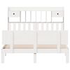 vidaXL Bookcase Bed without Mattress White 150x200 cm King Size Solid Wood Pine