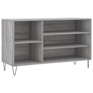 vidaXL Shoe Cabinet Grey Sonoma 102x36x60 cm Engineered Wood