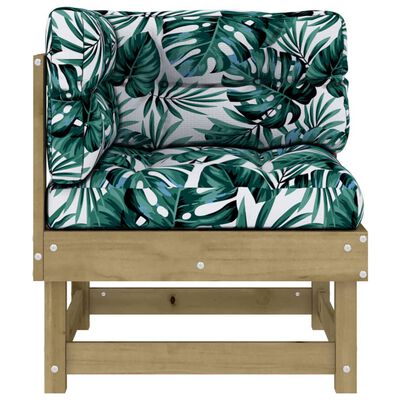vidaXL Corner Sofas with Cushions 2 pcs Impregnated Wood Pine