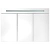 vidaXL LED Bathroom Mirror Cabinet 88x13x62 cm