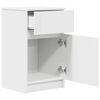 vidaXL Bedside Cabinet White 39x35x65 cm Engineered Wood