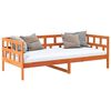 vidaXL Day Bed without Mattress Wax Brown 90x200 cm Solid Wood Pine
