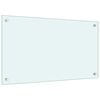 vidaXL Kitchen Backsplash Milk 70 x 40 cm Tempered Glass