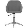 vidaXL Swivel Office Chair Light Grey Fabric