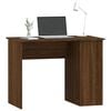 vidaXL Desk Brown Oak 100x55x75 cm Engineered Wood