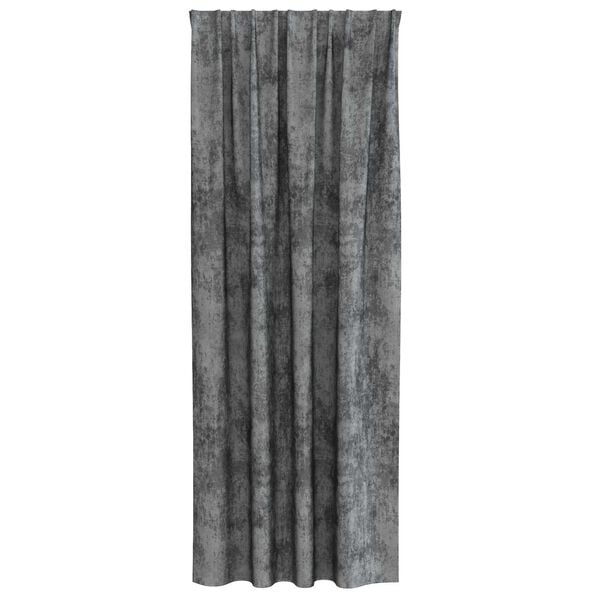 vidaXL Velvet Curtains with Curtains 2 pcs Grey 260 x 140 cm Velvet