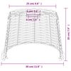 vidaXL Ceiling Lamp Shade White &Oslash;30x20 cm Wicker