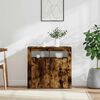 vidaXL Sideboard with LED Lights Smoked Oak 80x35x75 cm
