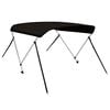 vidaXL 2-bow Bimini Top Black 150x120x110 cm