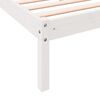 vidaXL Extra Long Bed Frame without Mattress White 100x210 cm Solid Wood Pine