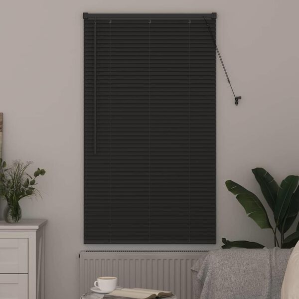 vidaXL Venetian Blinds Manual Dark Grey 130 x 75 cm Aluminium