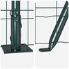 vidaXL Fence with Post Green 1.5 x 10 m Steel