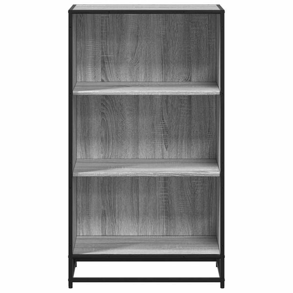 vidaXL Book Cabinet Grey Sonoma 60x35x107.5 cm Engineered Wood