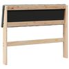 vidaXL Upholstered Headboard Dark Grey 100 cm Solid Pine Wood
