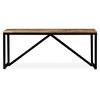 vidaXL Bench Solid Mango Wood 110x35x45 cm