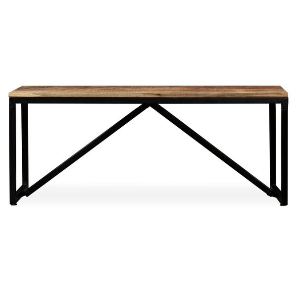 vidaXL Bench Solid Mango Wood 110x35x45 cm