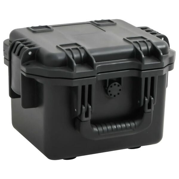 vidaXL Portable Flight Case Black 30x24.5x20 cm PP