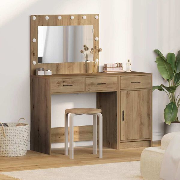 vidaXL Dressing Table 2 pcs Brown 40 x 41 x 75 cm Engineered wood